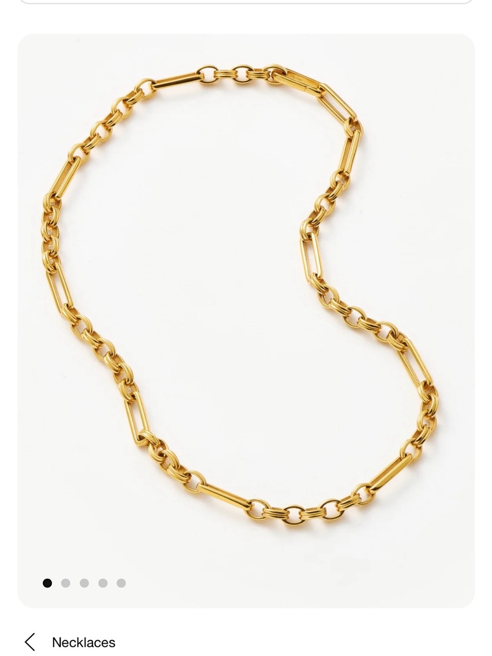 Missoma Axiom Chain Necklace 18K Gold Plated
